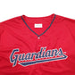 Mens Red Match Up MLB Baseball Jersey Guardians Short Sleeve T Shirt