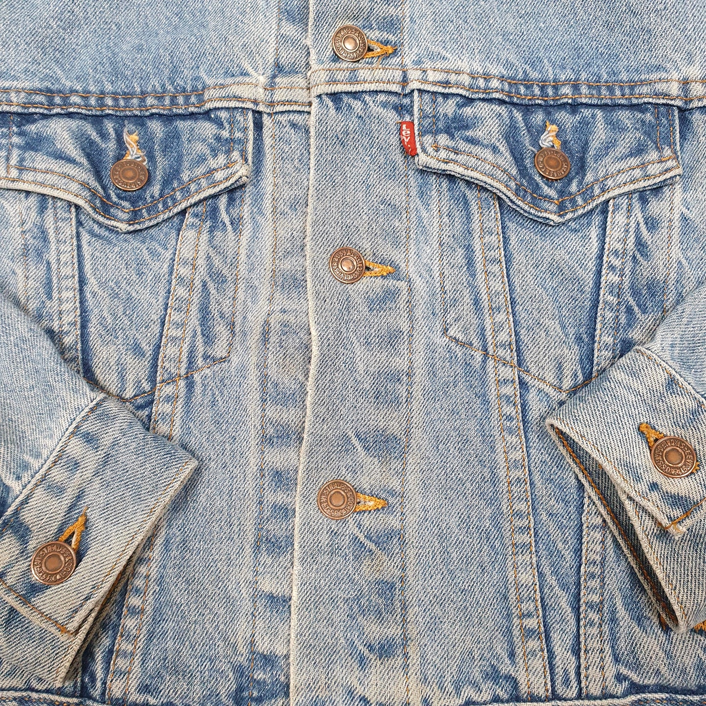 Womens Blue Levis Vintage Type 3 57510 Trucker Jean  Coat