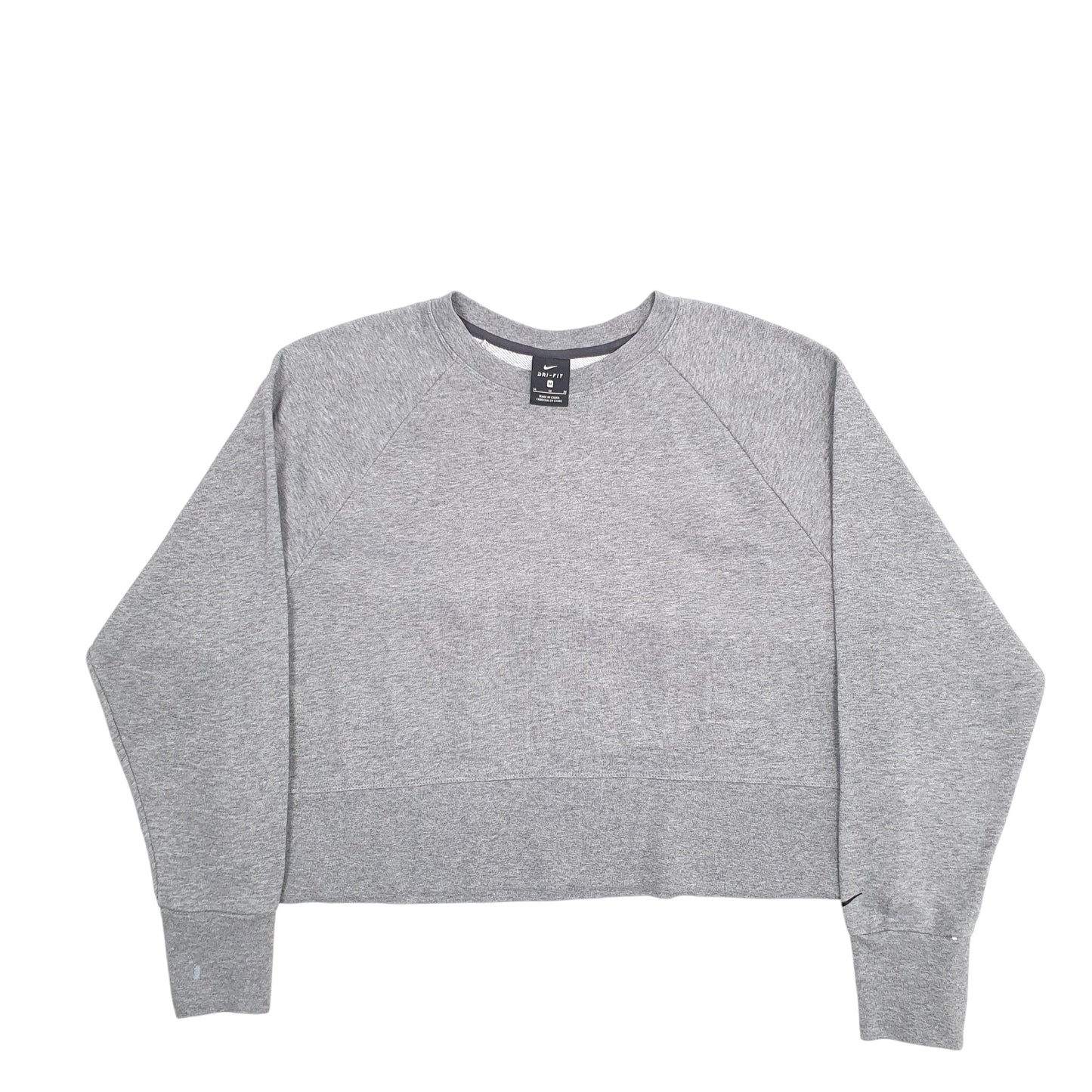 Womens Grey Nike  Crewneck Jumper