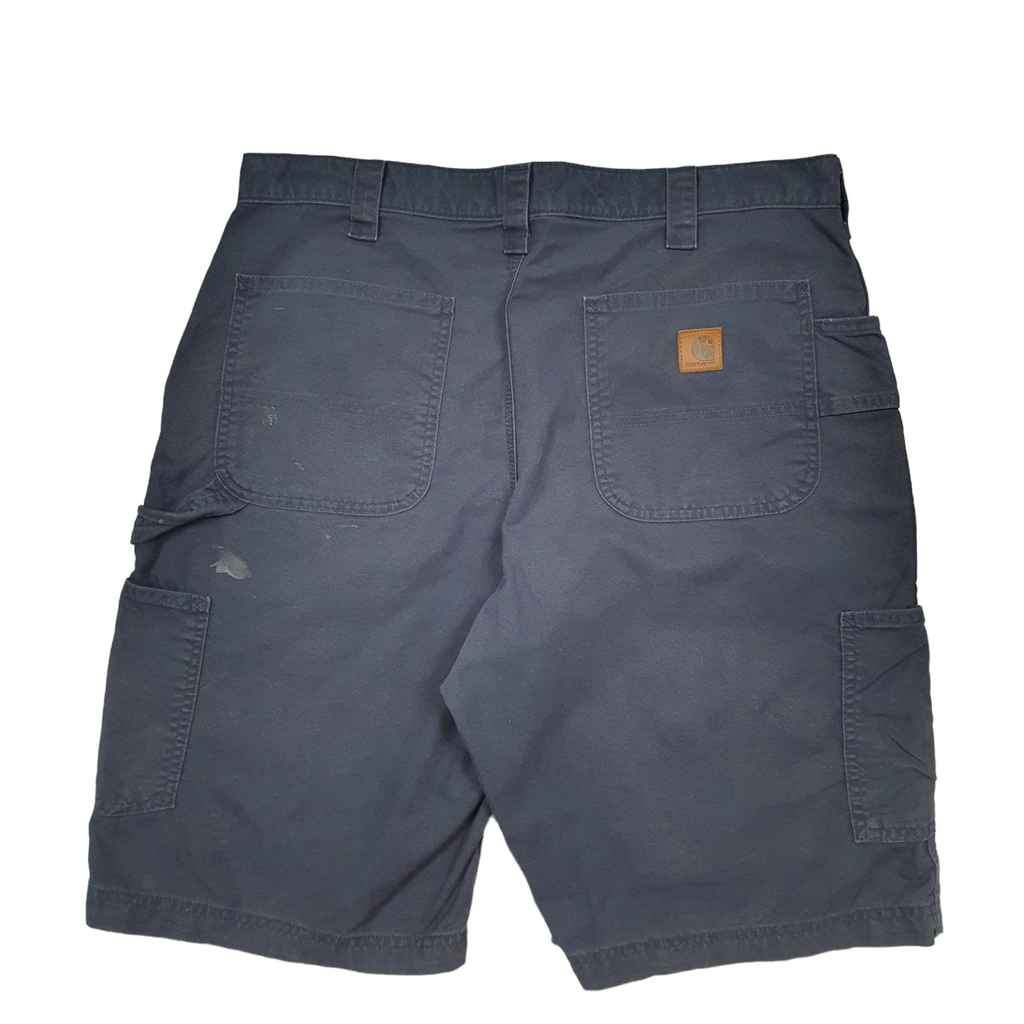 Mens Blue Carhartt Workwear Carpenter Shorts