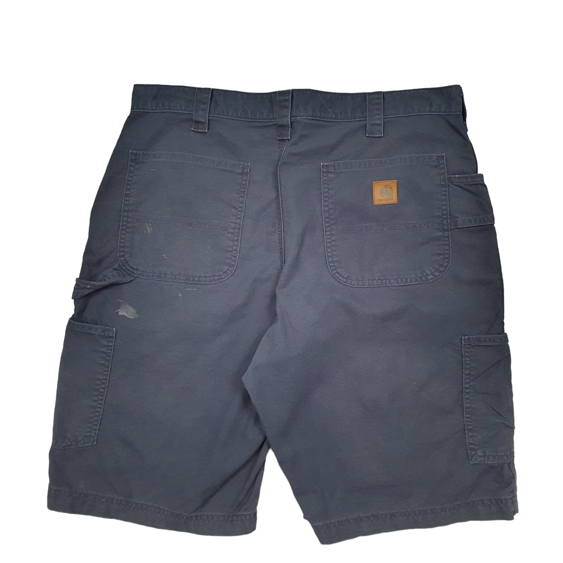 Mens Blue Carhartt Workwear Carpenter Shorts