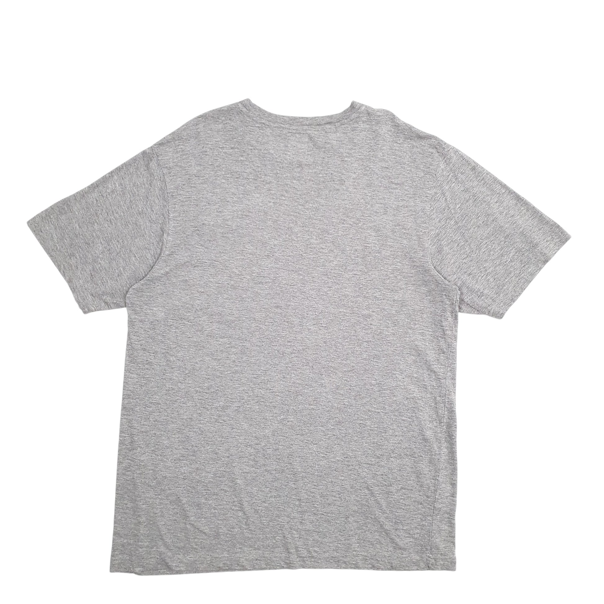 Mens Grey Kappa Spellout Short Sleeve T Shirt