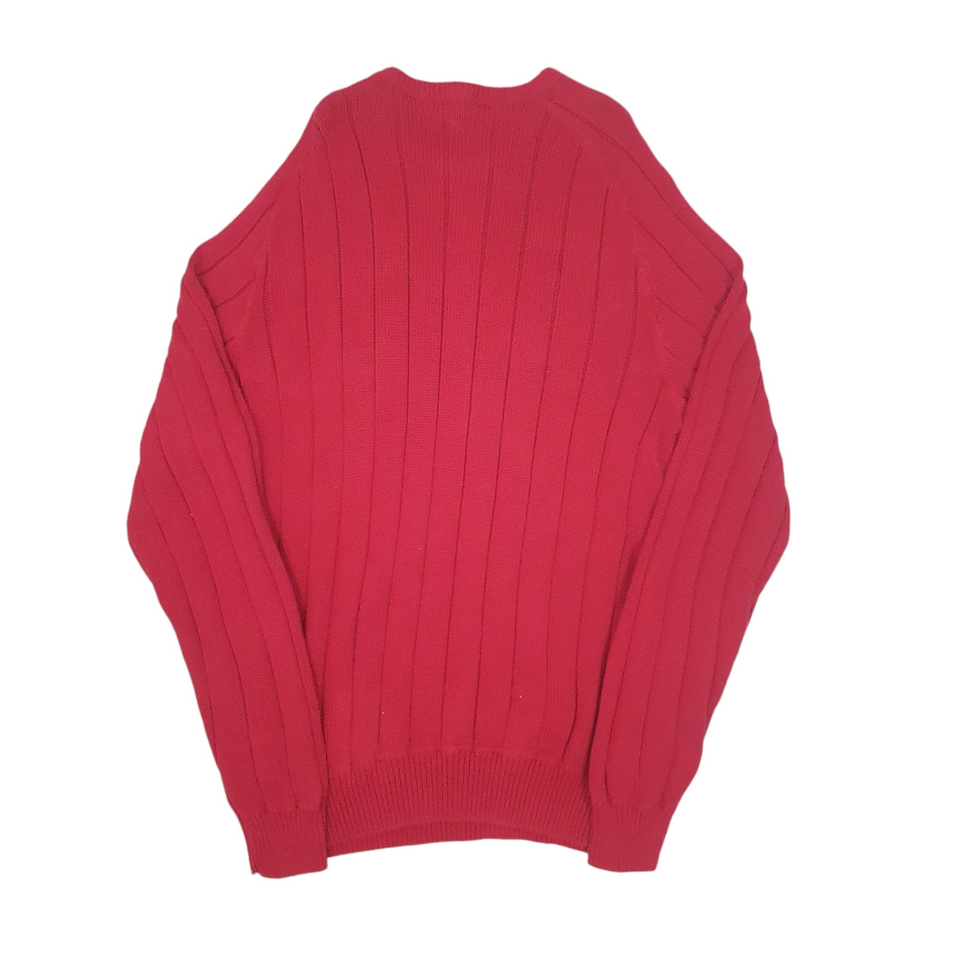 Mens Red Nautica Knitwear Crewneck Jumper