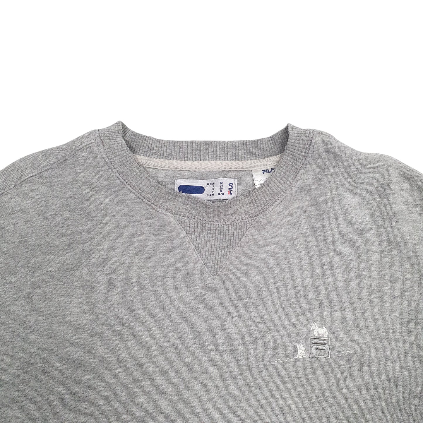 Womens Grey Fila  Crewneck Jumper
