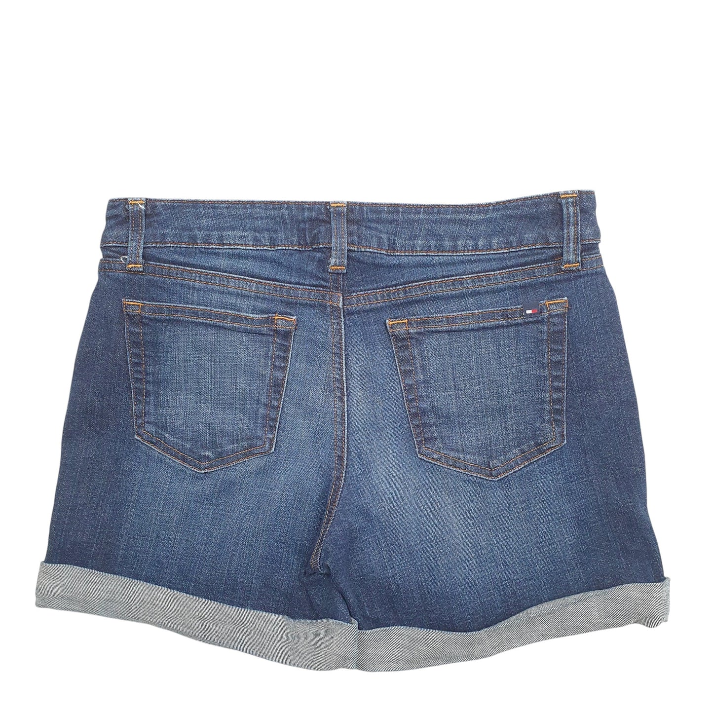 Womens Blue Tommy Hilfiger Stretch Fit Denim Shorts