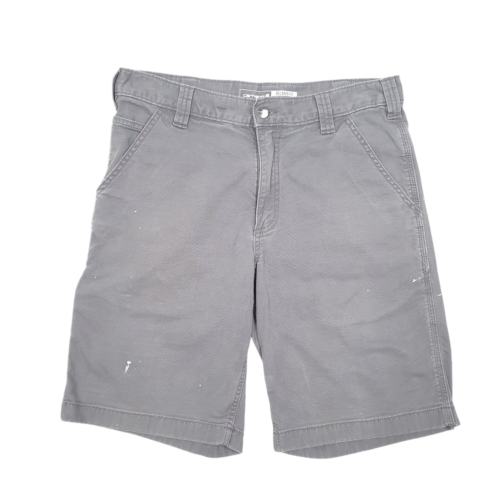 Mens Grey Carhartt Workwear Relaxed Fit Carpenter Shorts
