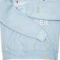 Mens Blue Tommy Hilfiger Spellout Hoodie Jumper