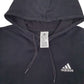 Mens Black Adidas  Hoodie Jumper