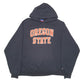 Mens Black Champion Oregon State College USA Spellout Hoodie Jumper