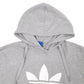 Mens Grey Adidas Spellout Hoodie Jumper