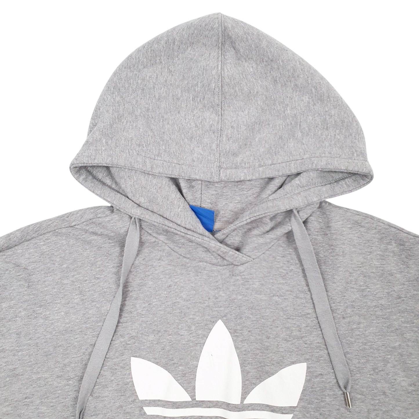 Mens Grey Adidas Spellout Hoodie Jumper