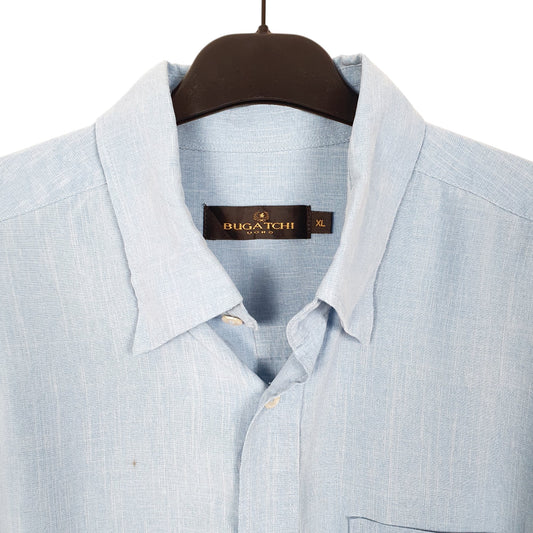 Mens Blue Bugatchi Uomo Long Sleeve Shirt