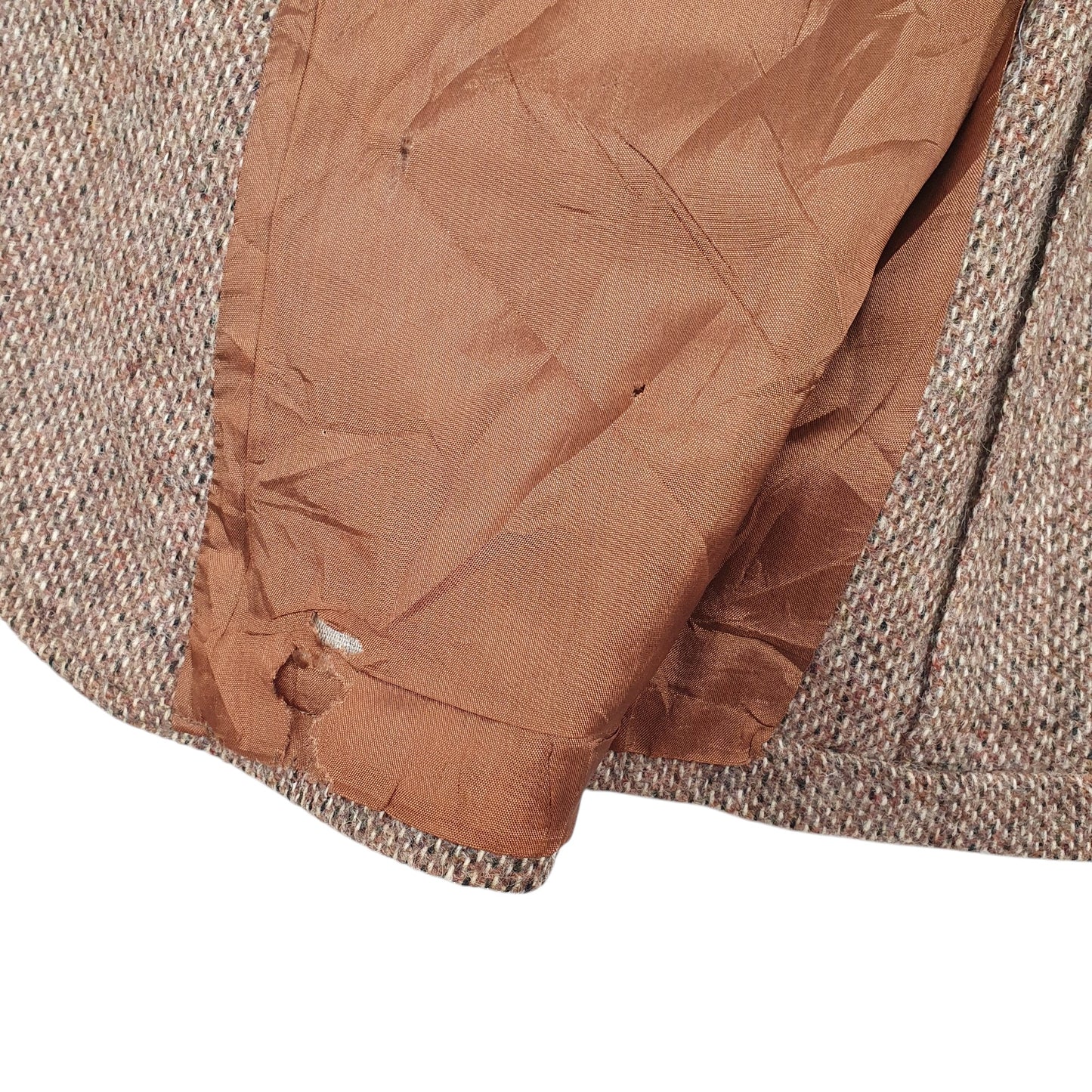 Mens Brown Alexanders Harris Tweed  Coat