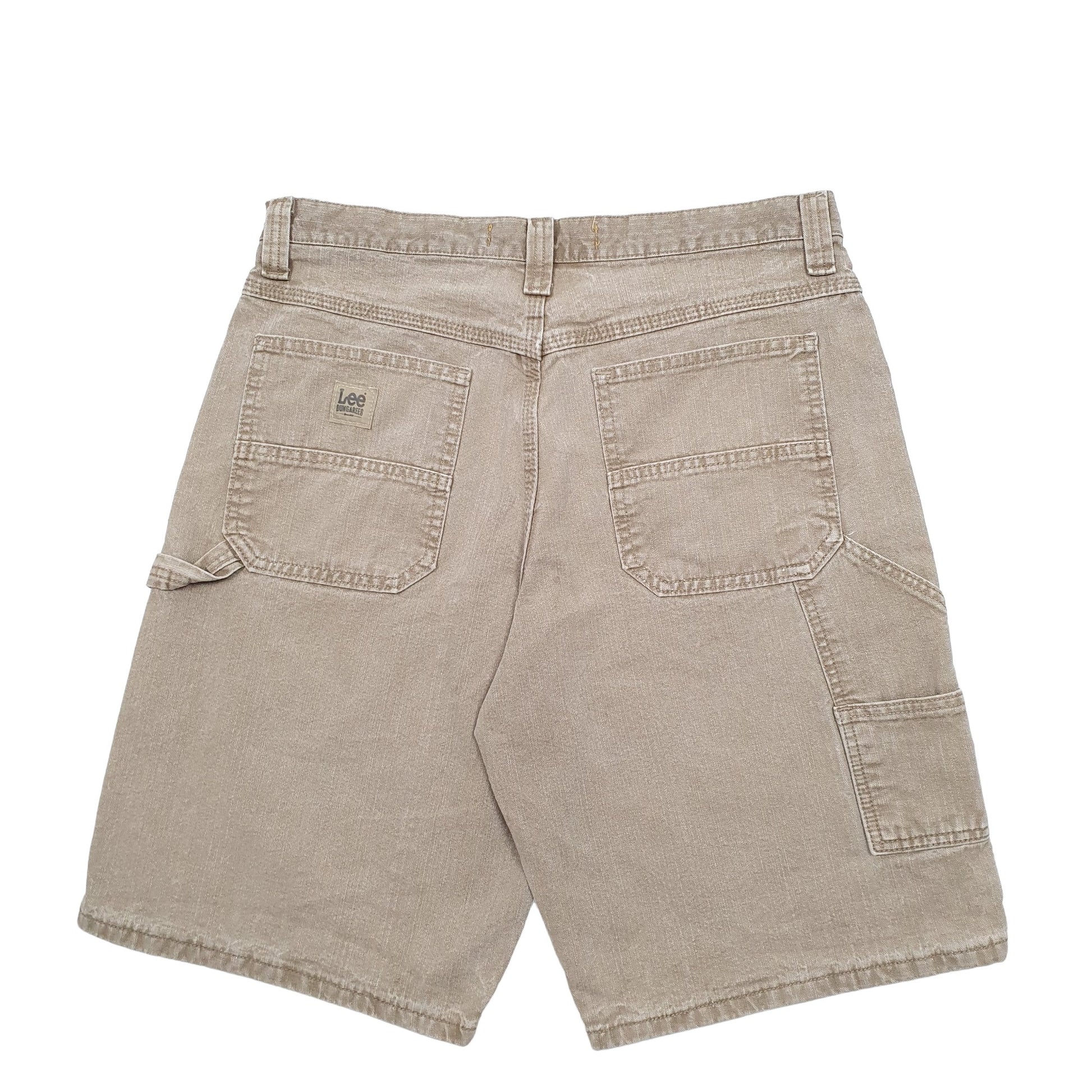 Mens Beige Lee Dungarees Carpenter Shorts