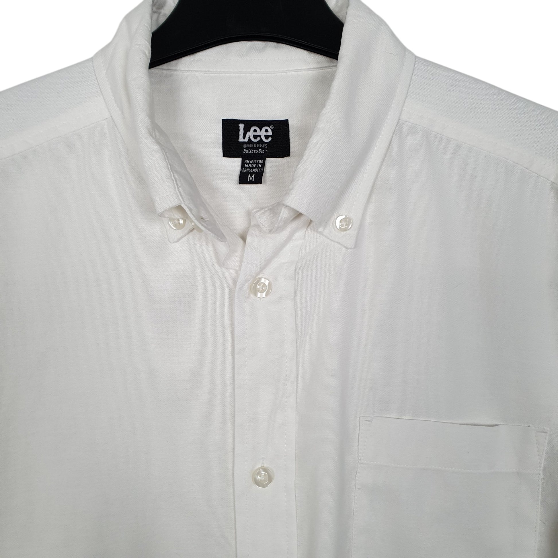 Mens White Lee  Long Sleeve Shirt