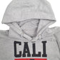Mens Grey Unbranded Cali Life Spellout Hoodie Jumper