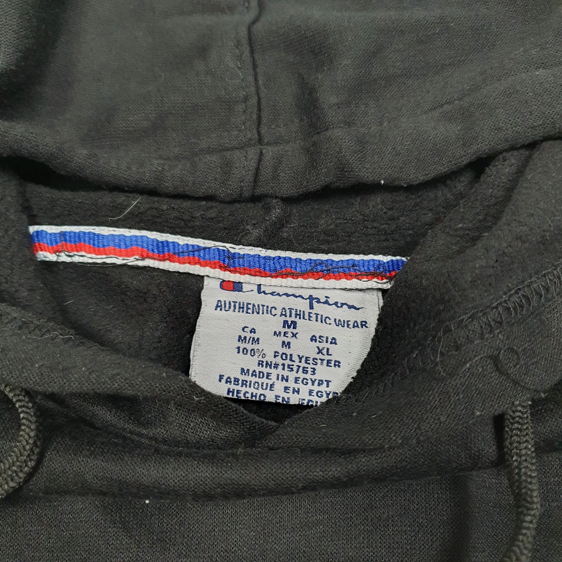 Mens Black Champion Active Gym Workout Hoodie Jumper