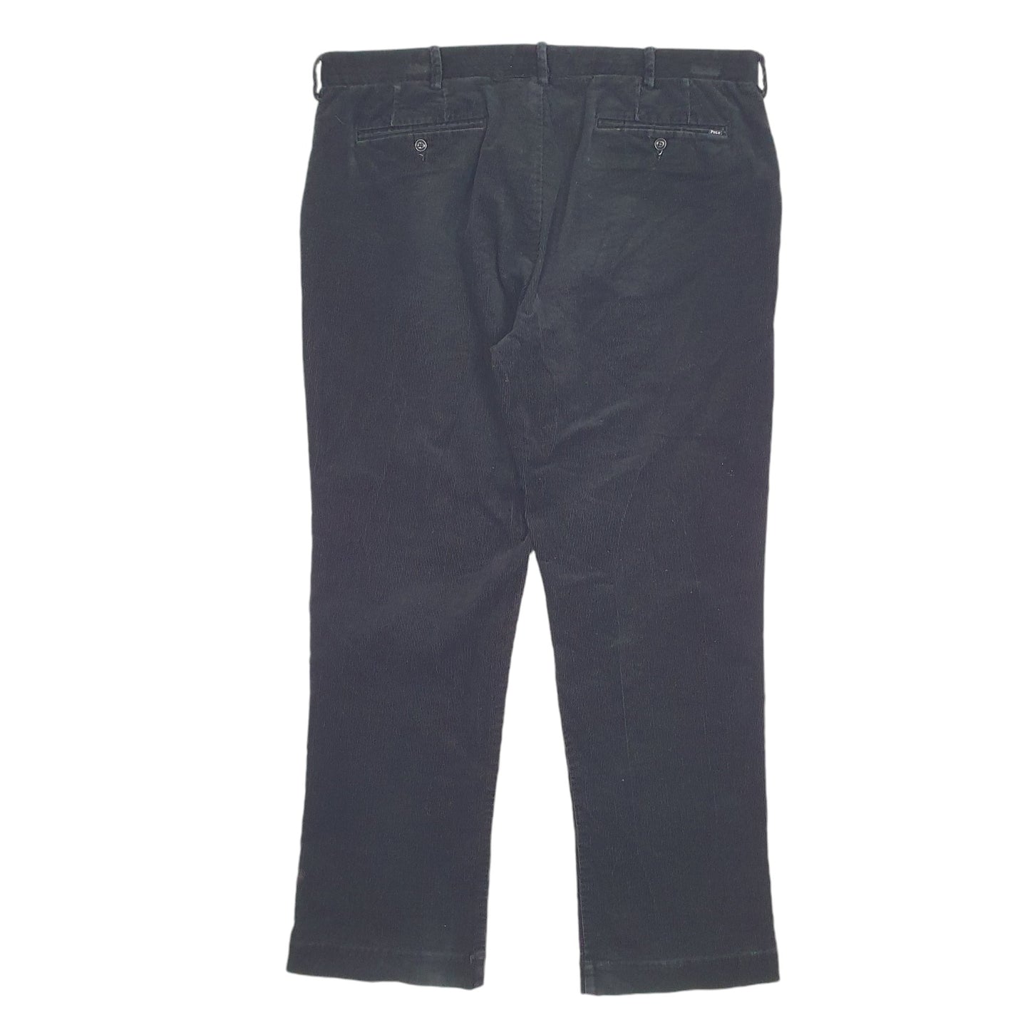 Mens Black Polo Ralph Lauren Classic Corduroy Trousers