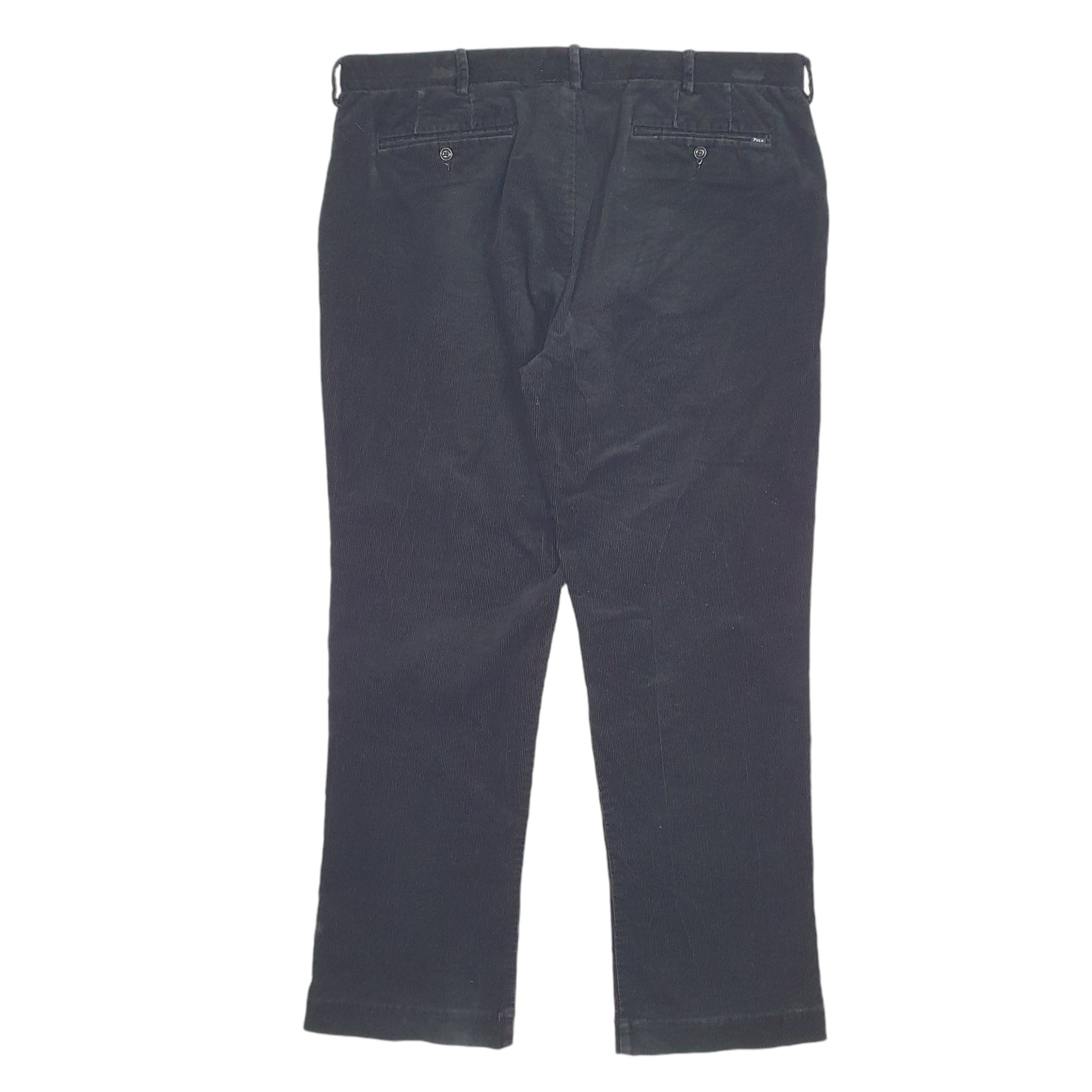 Mens Black Polo Ralph Lauren Classic Corduroy Trousers