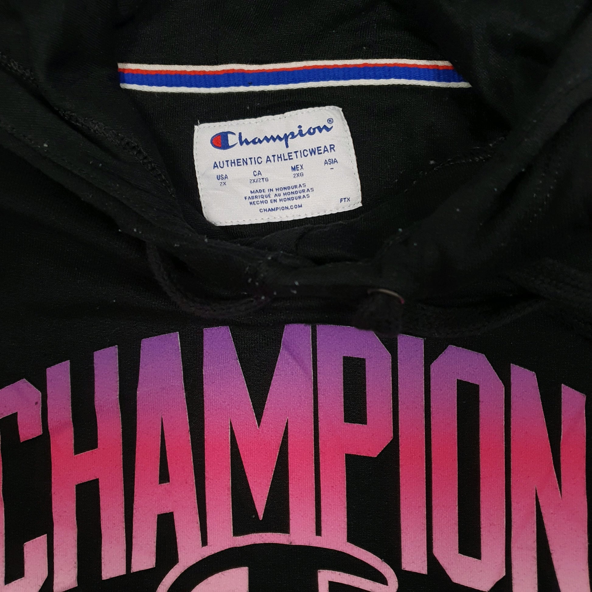 Womens Black Champion  Hoodie Jumper