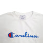 Mens White Champion Carlina Spellout Crewneck Jumper