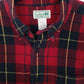 Mens Red L.L.Bean Flannel Overshirt Long Sleeve Shirt