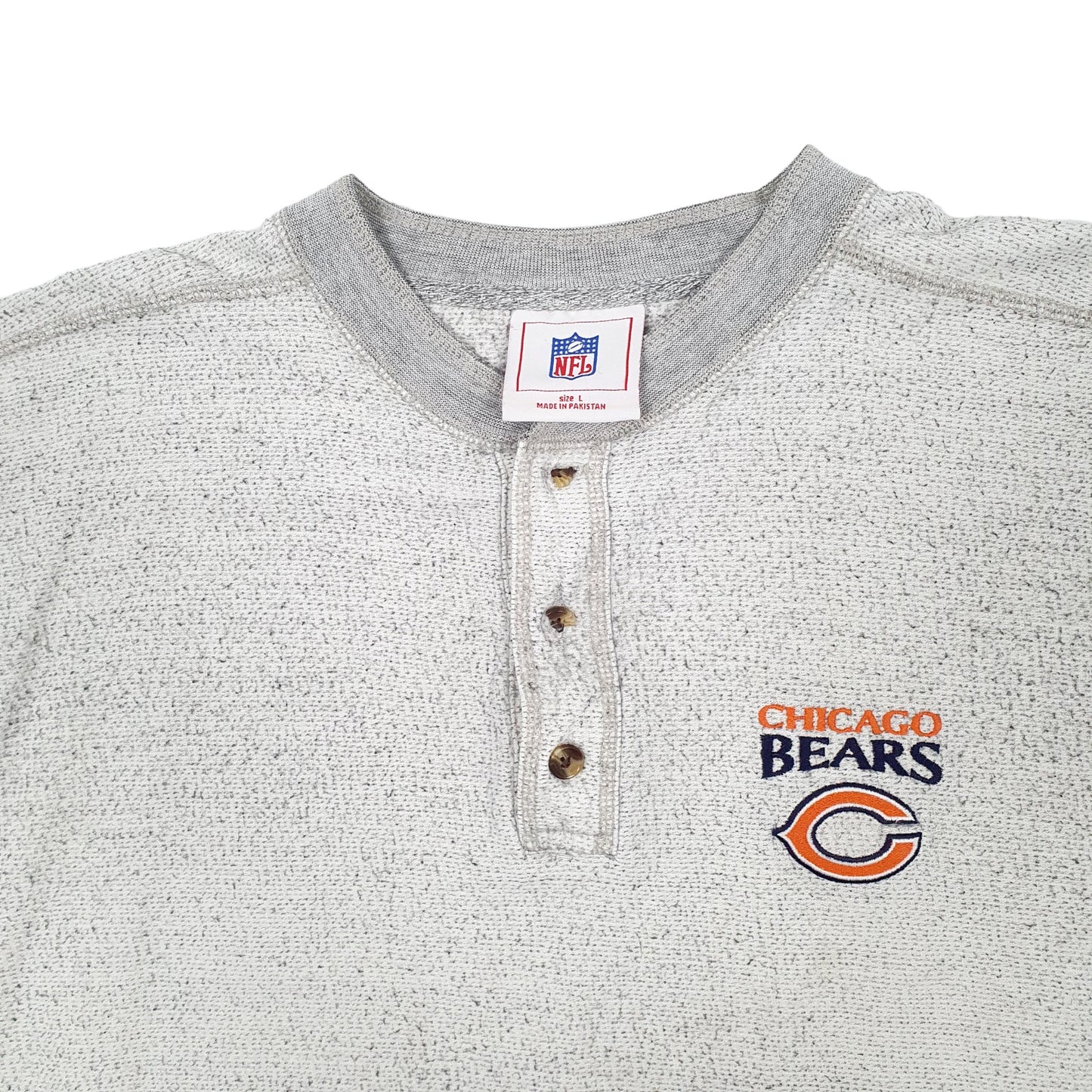 Mens Grey NFL Chicago Bears Football Crewneck Jumper