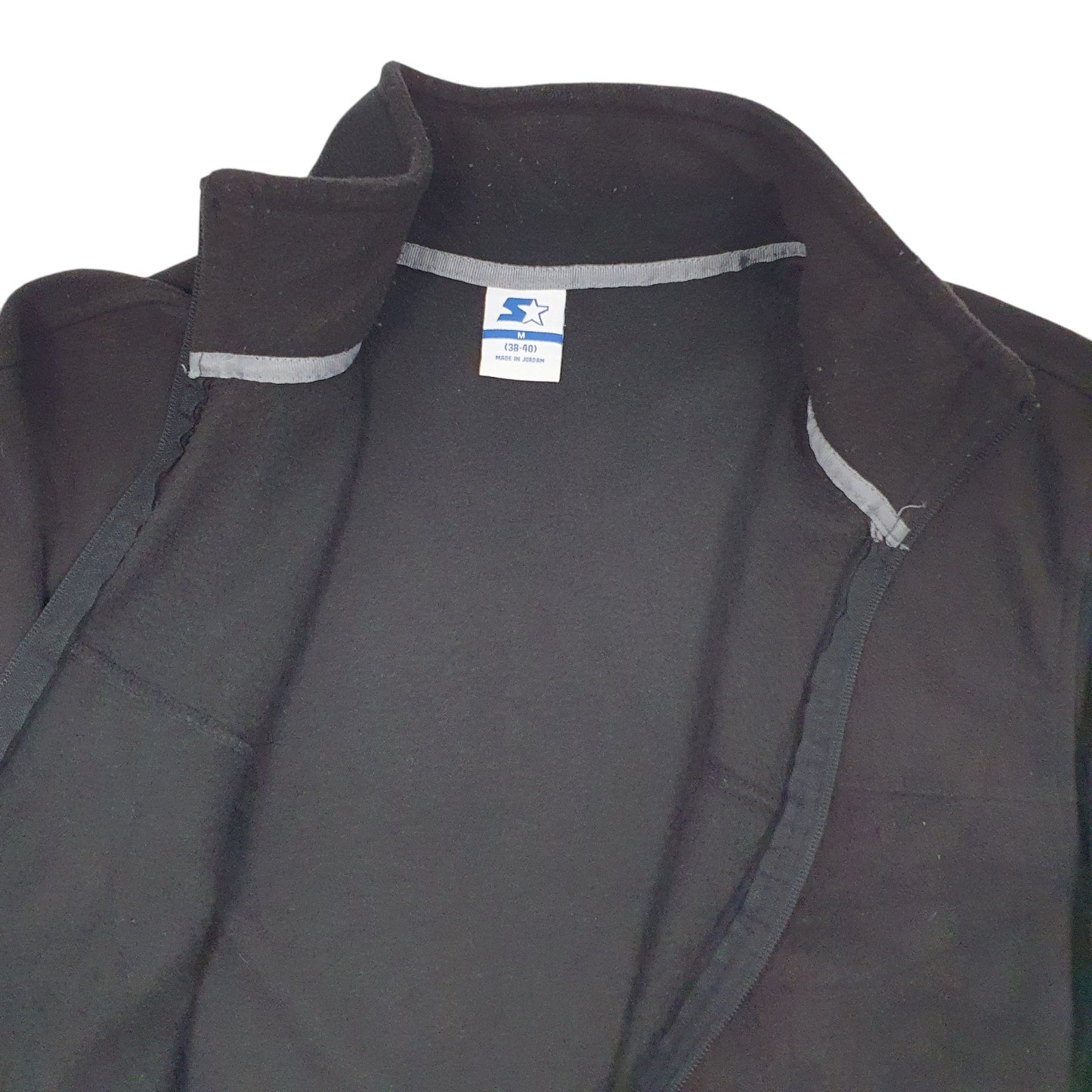 Mens Black Starter  Full Zip Jumper