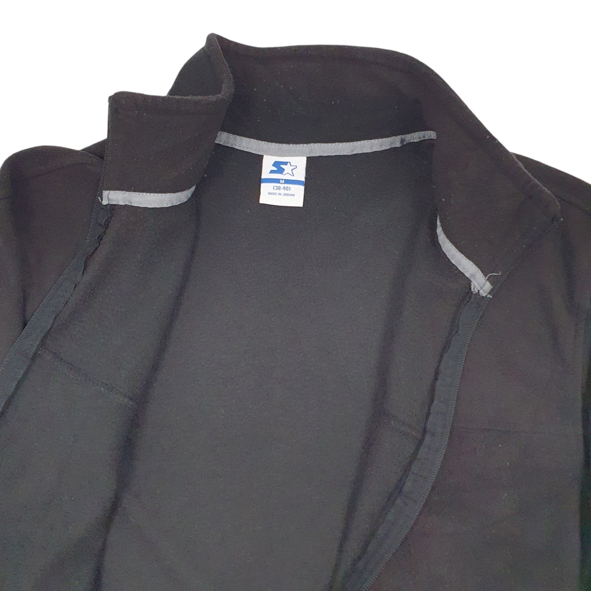 Mens Black Starter  Full Zip Jumper