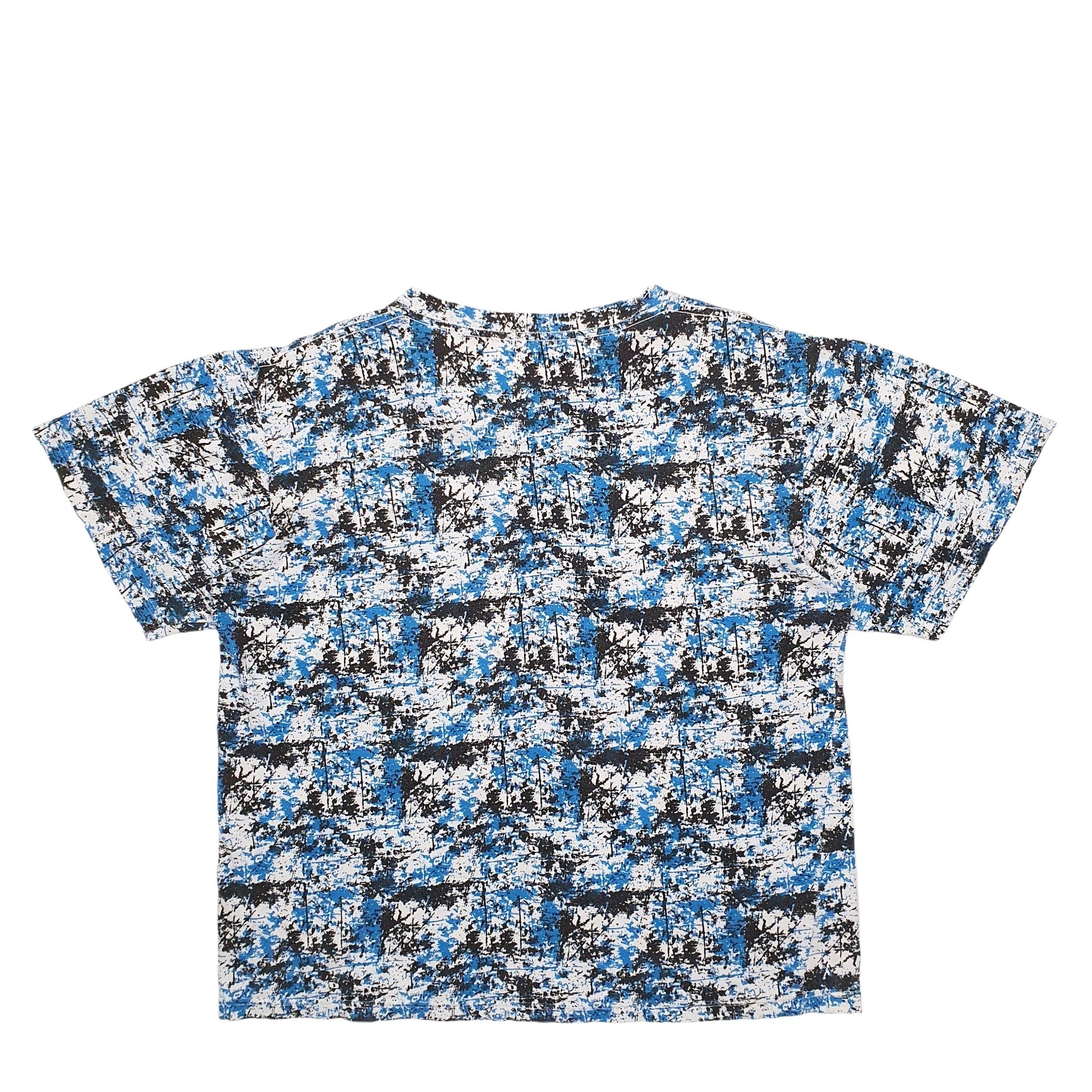 Womens Blue Adidas Spellout Short Sleeve T Shirt