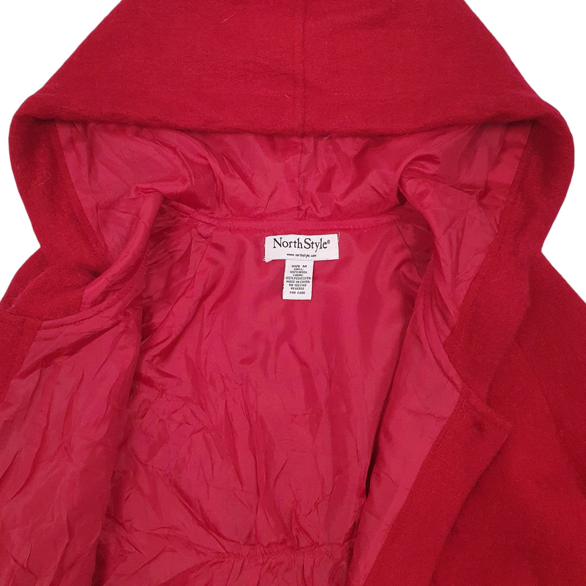 Womens Red North Style   Coat