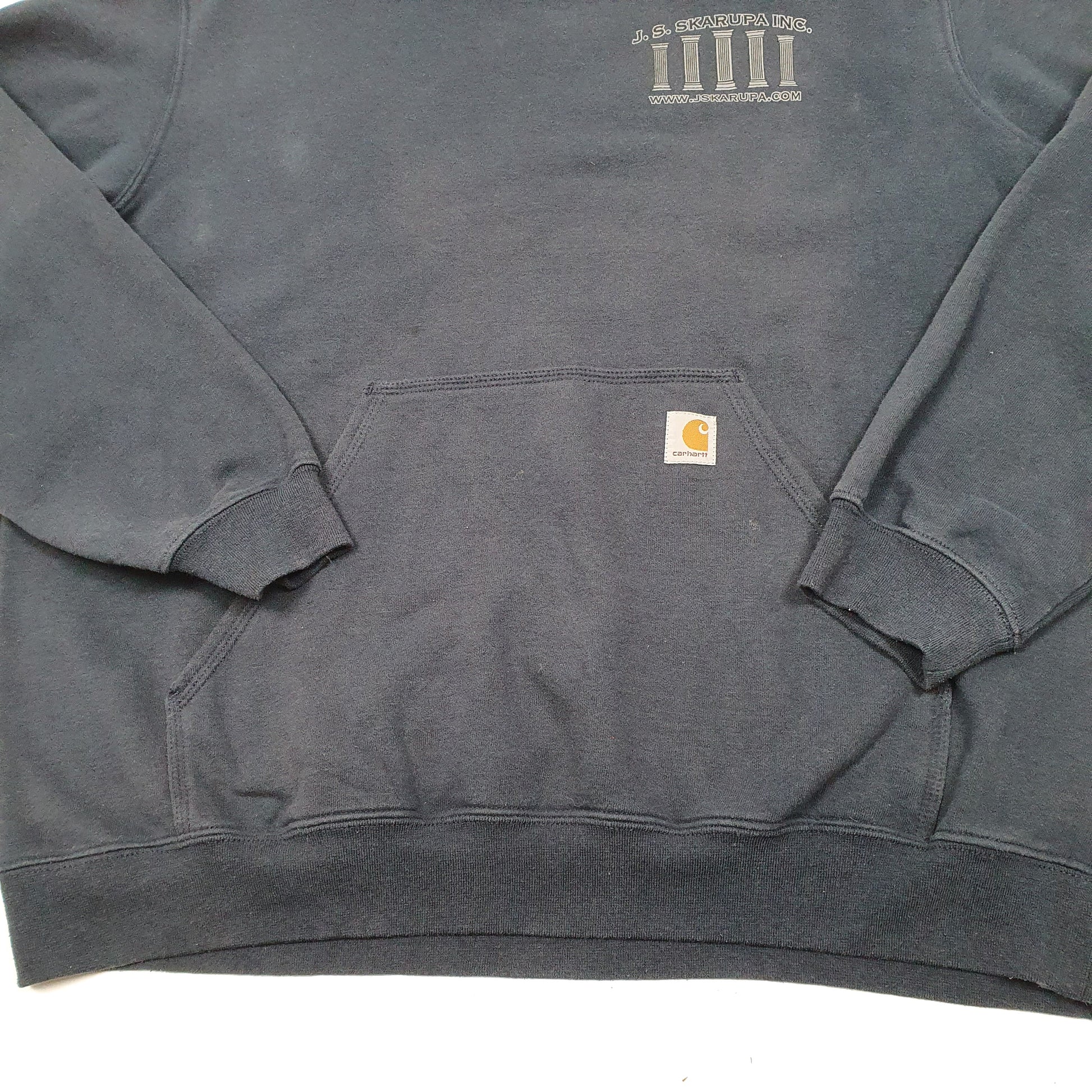 Mens Navy Carhartt Workwear Hoodie Jumper