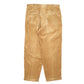 Mens Tan Timberland Double Pleated Weather Gear Corduroy Trousers