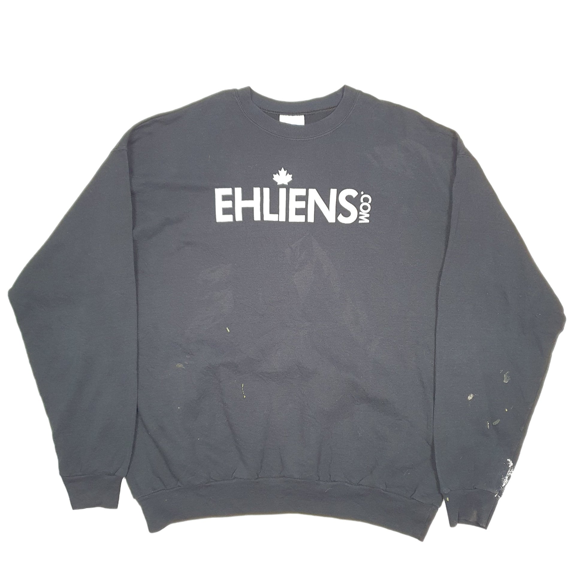 Mens Black Hanes Ehliens Com Canada Crewneck Jumper