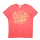 Mens Red Tommy Hilfiger Denim Spellout NYC Short Sleeve T Shirt