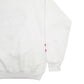 Mens White Lee Embroidery Made In USA Crewneck Jumper