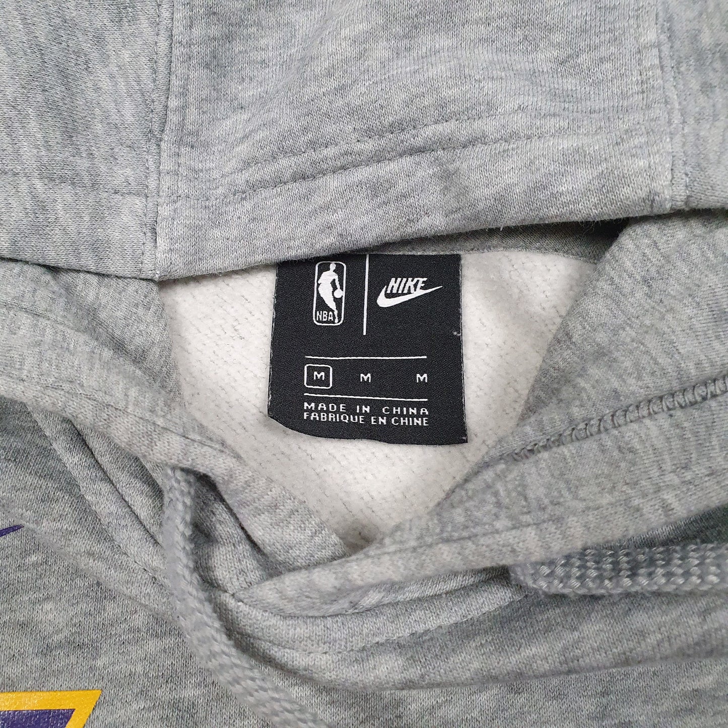 Mens Grey Nike NBA L.A Lakers Basketball 23 James Hoodie Jumper