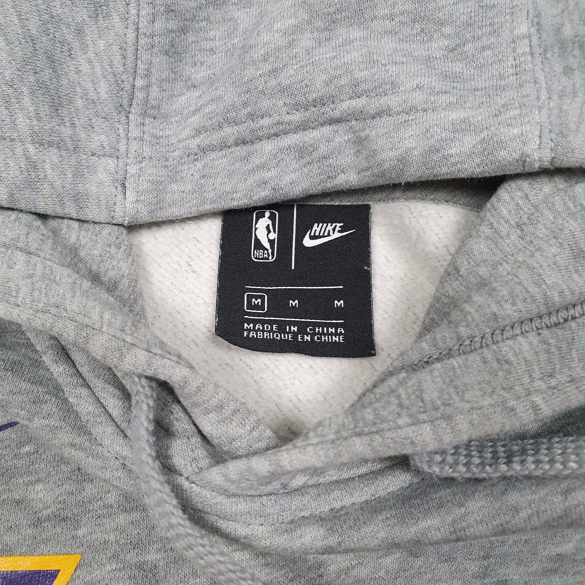 Mens Grey Nike NBA L.A Lakers Basketball 23 James Hoodie Jumper