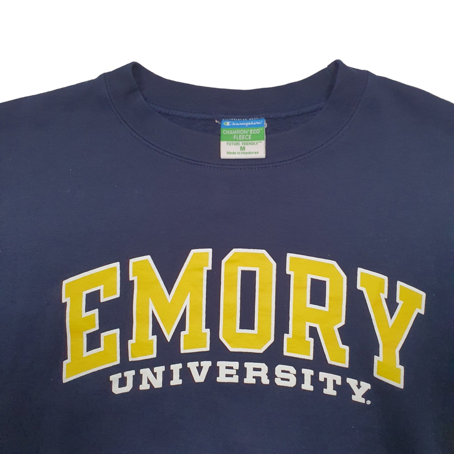 Mens Navy Champion USA College Crewneck Jumper