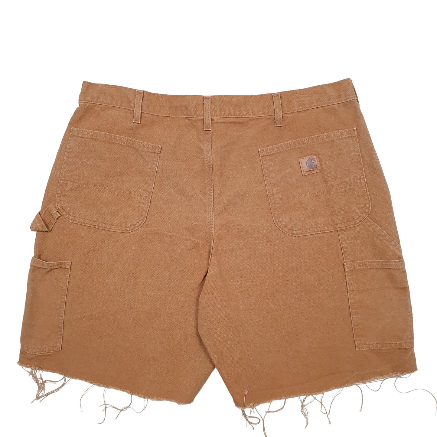 Mens Brown Carhartt Workwear B11 Carpenter Shorts