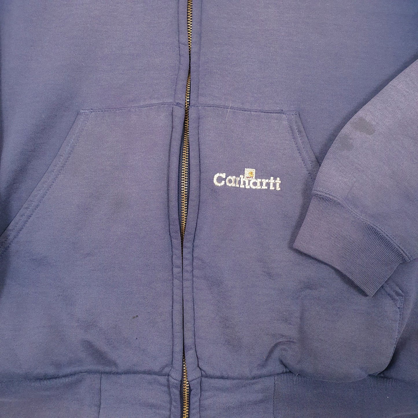 Mens Blue Carhartt Vintage Full Zip Jumper