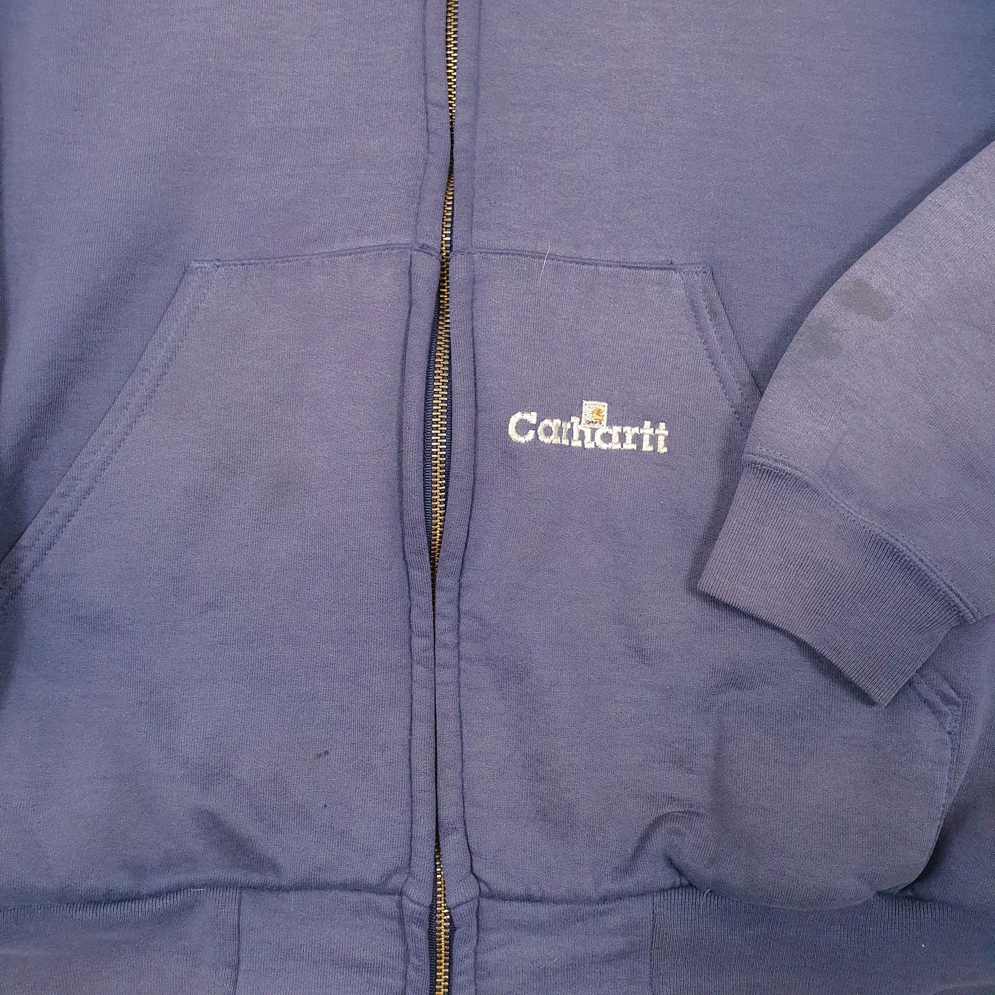 Mens Blue Carhartt Vintage Full Zip Jumper