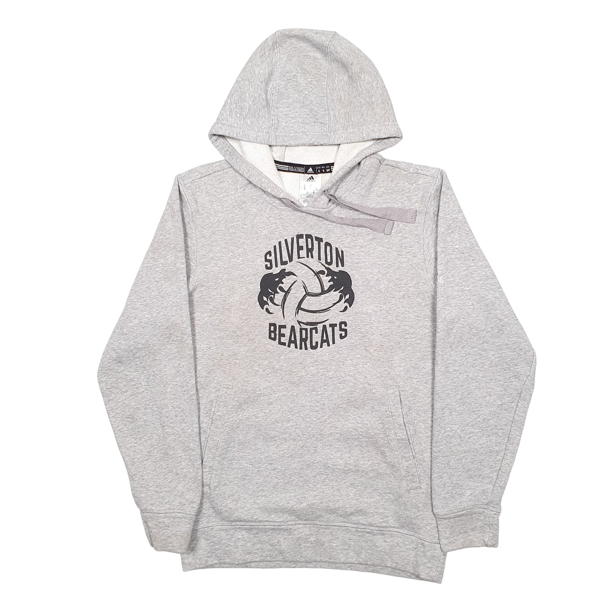 Mens Grey Adidas Silverton Bearcats USA College Hoodie Jumper