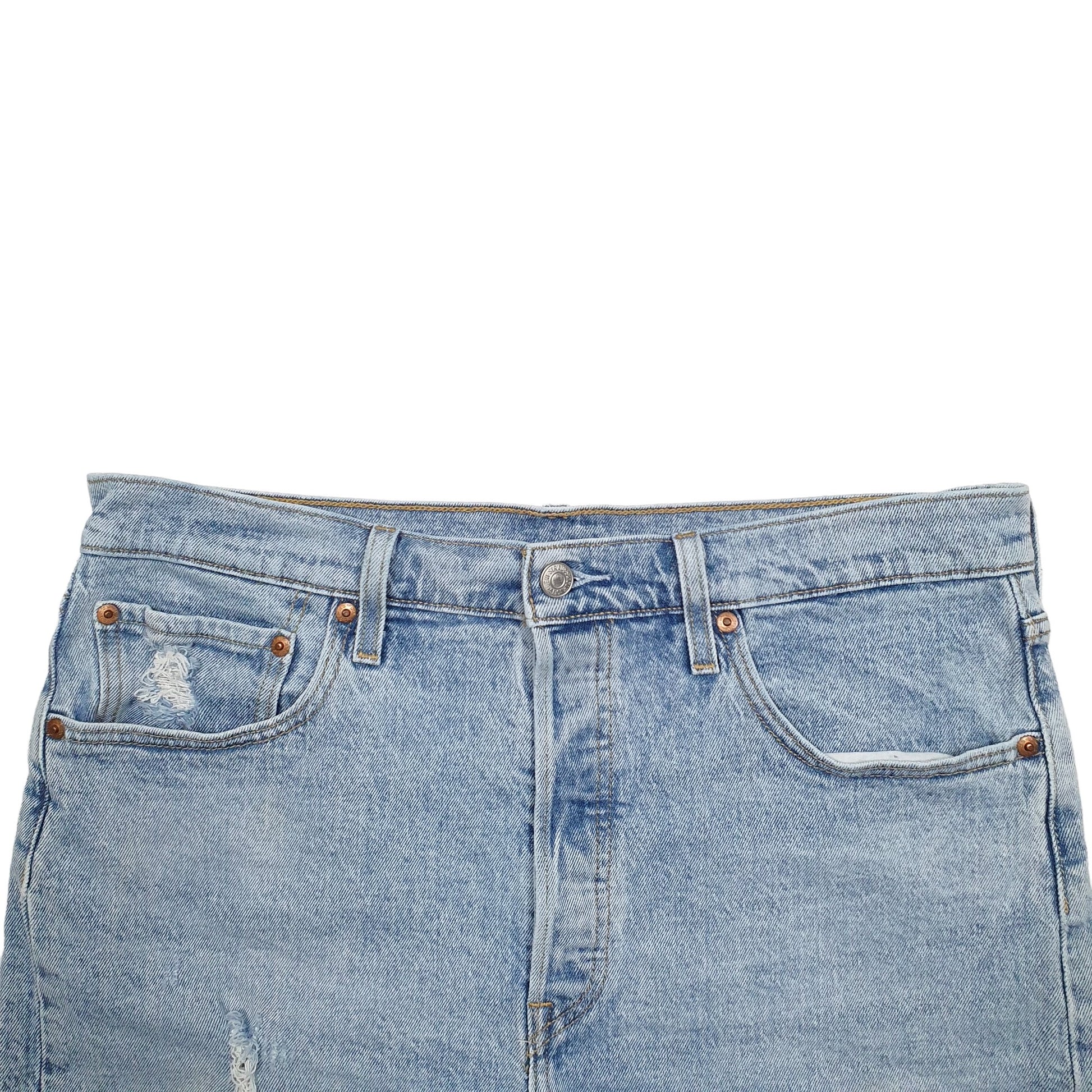 Womens Blue Levis 501 Denim Jorts Denim Shorts