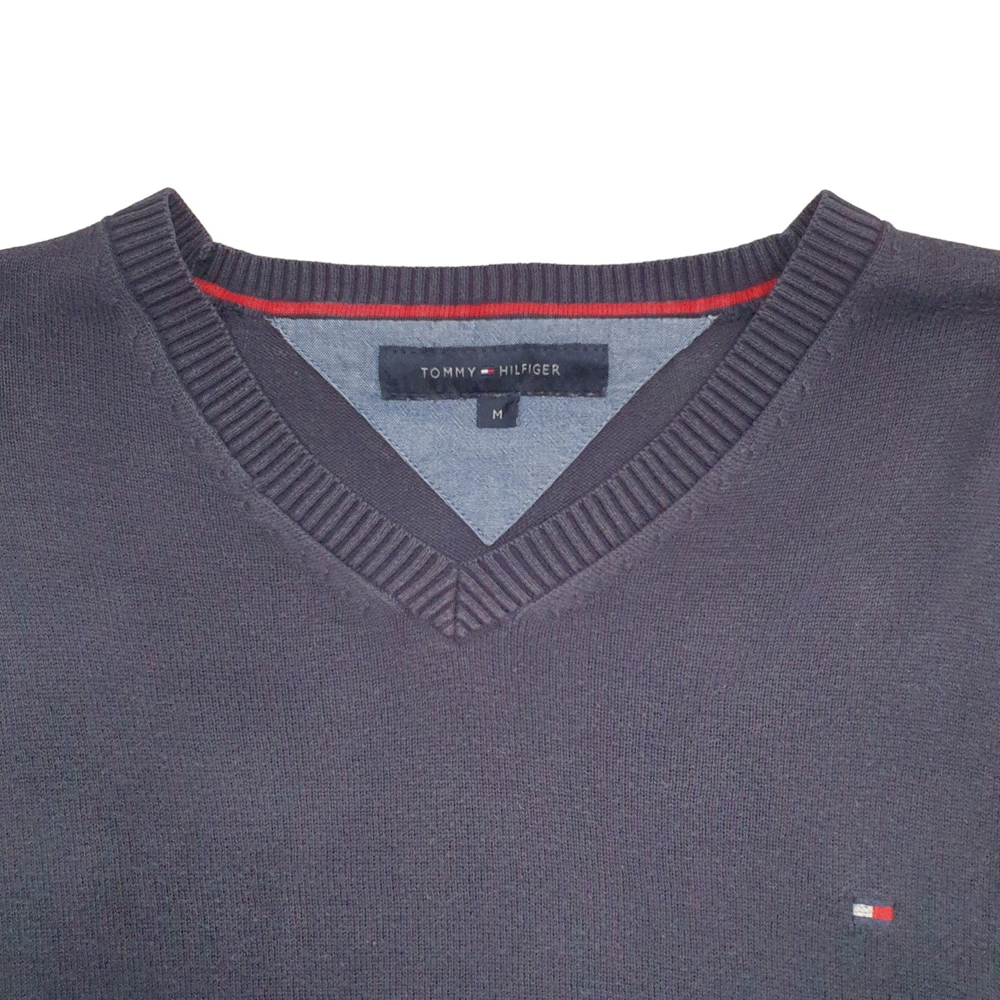 Mens Navy Tommy Hilfiger Knit Crewneck Jumper