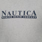 Mens Grey Nautica Vintage 1990s Marine Denim Crewneck Jumper