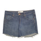 Womens Blue Levis Skull Denim Shorts