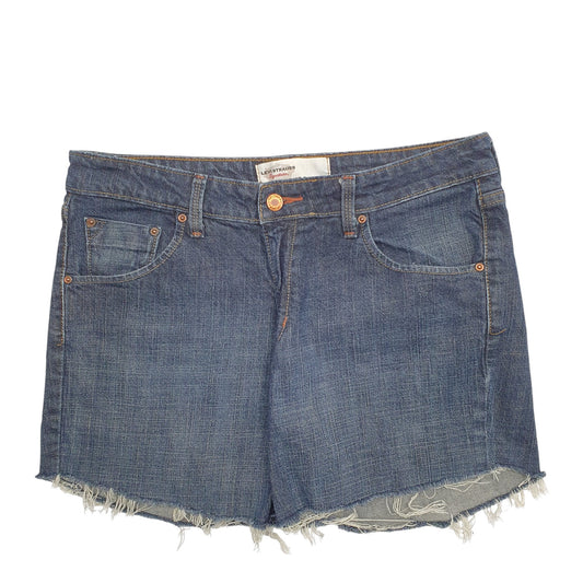 Womens Blue Levis Skull Denim Shorts