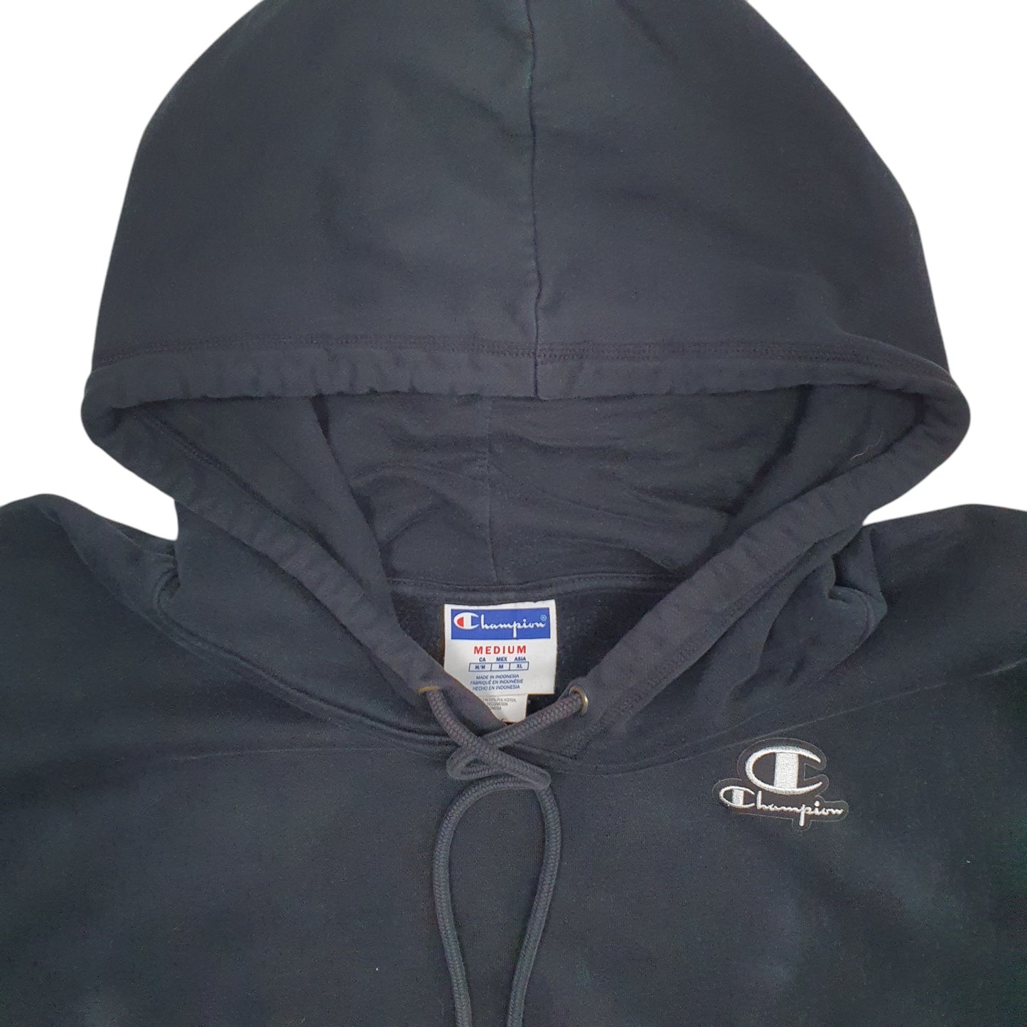 Mens Black Champion  Hoodie Jumper
