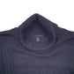 Womens Navy Lands End Roll Neck Crewneck Jumper